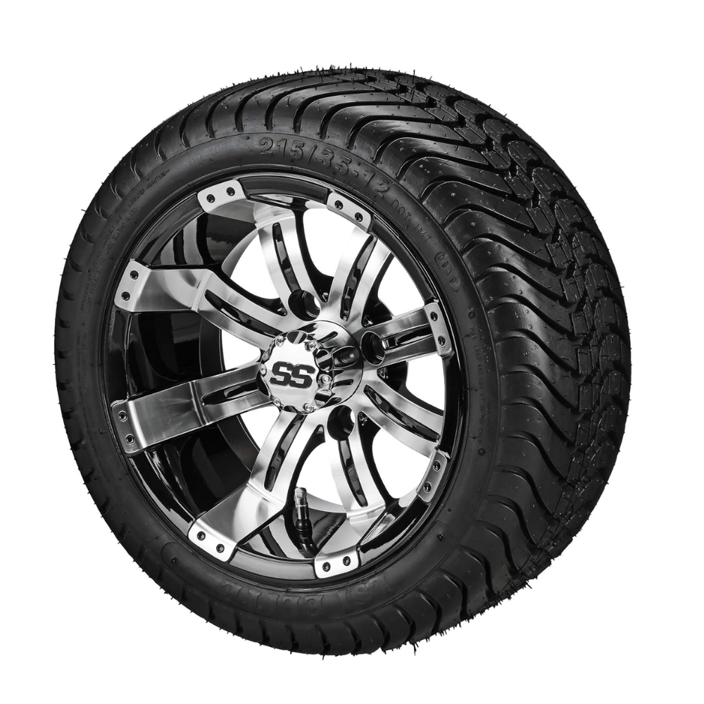 1000-2025-10-12T090637.278.png RM Cart 12" Casino Black/Machined on 215/35-12 LSI Elite Tires (Set of 4) - Image 1