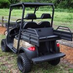 10" Black Steel Golf Cart Wheels and 22x11-10 All Terrain Golf Cart Tires - Set of 4 - Image 2