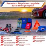 90 Piece Car Emergency Roadside Kit Tool Set - Image 3