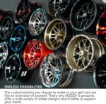 8" Steel Golf Cart Wheels Glossy White and Arisun Turf Sail (18/8.5-8) Golf Cart Tires - Image 4