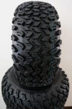 10" Black Steel Golf Cart Wheels and 22x11-10 All Terrain Golf Cart Tires - Set of 4 - Image 3